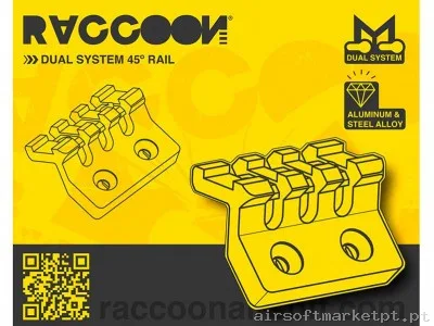 Trilho lateral Keymod / M-Lok Raccoon — Peças Internas (AEG) — Airsoft Market PT (foto 2)