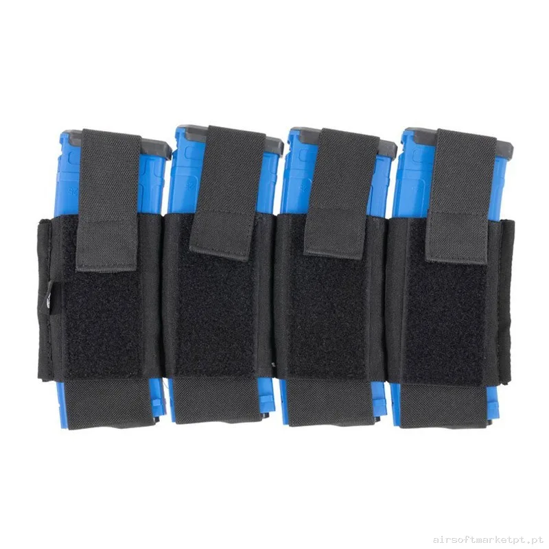 Pouch Cuadruple M4 Delta Tactics Speedsoft Negro — Coletes & Rigs — Airsoft Market PT