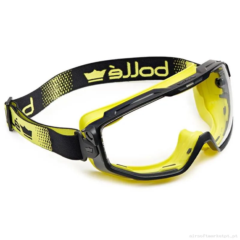 Óculos de Visão Bolle Universal Pc 10w Transparentes preto/Amarelo — Proteção Ocular & Facial — Airsoft Market PT