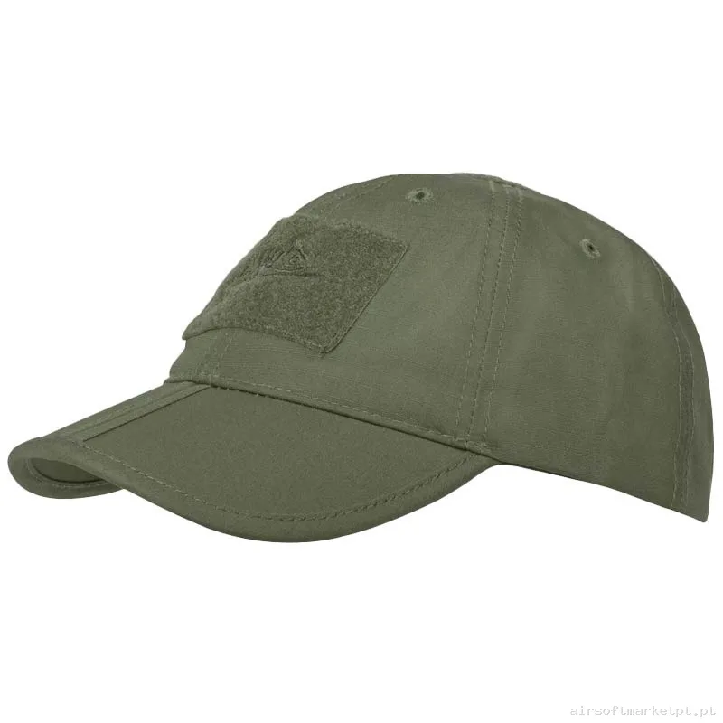 Boné de Beisebol Velcro Dobrável Helikon-Tex Folding Cap verde od — Proteção Ocular & Facial — Airsoft Market PT