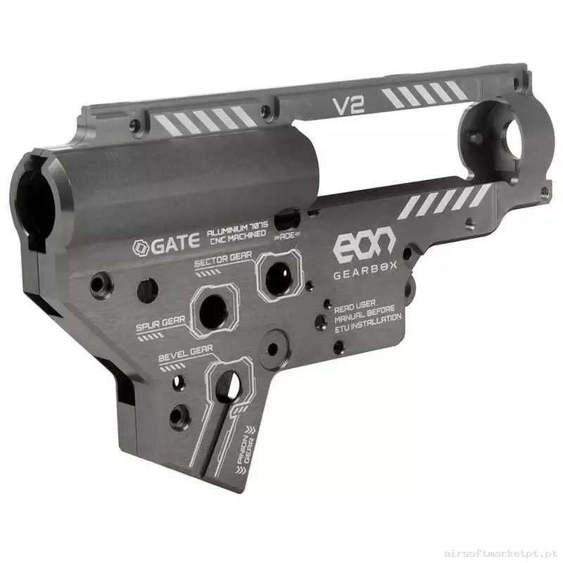 CARCASA GEARBOX V2 GATE EON TITANIUM QSC REFORZADA 8MM — Peças Internas (AEG) — Airsoft Market PT (foto 3)