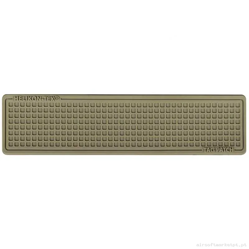 Conjunto de Patches de Borracha em Relevo Helikon-Tex Tag Patch 100 X 25 Mm 3u Coyote — Patches & Decoração — Airsoft Market PT