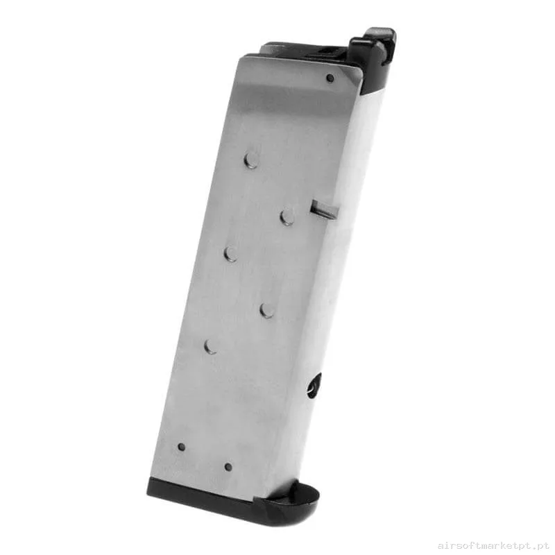 Magazine Pistola Gas 1911/Meu WE 15 Bbs Silver — Carregadores / Magazines — Airsoft Market PT