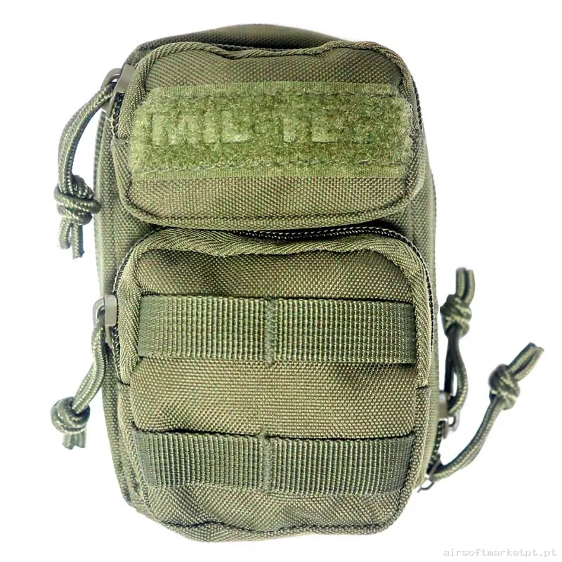 POUCH MULTIUSOS MIL-TEC MINI C/MOLLE FRONTAL VERDE OD — Coletes & Rigs — Airsoft Market PT