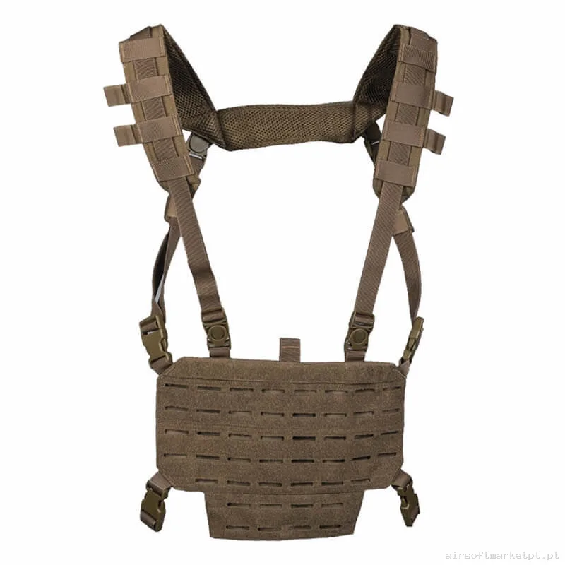 Colete Chest Rig Mil-Tec Leve Dark coyote — Coletes & Rigs — Airsoft Market PT