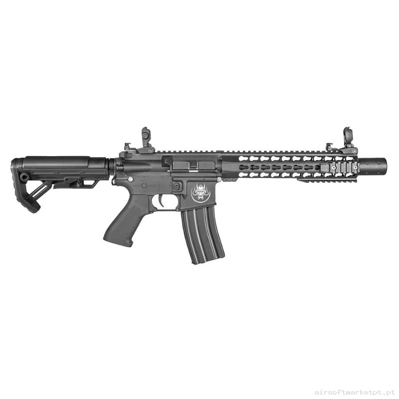 Kenji Long S Black Aeg Saigo Defense+Nub+Goma Maple Leaf — Rifles de Assalto (AR/M4/AK) — Airsoft Market PT