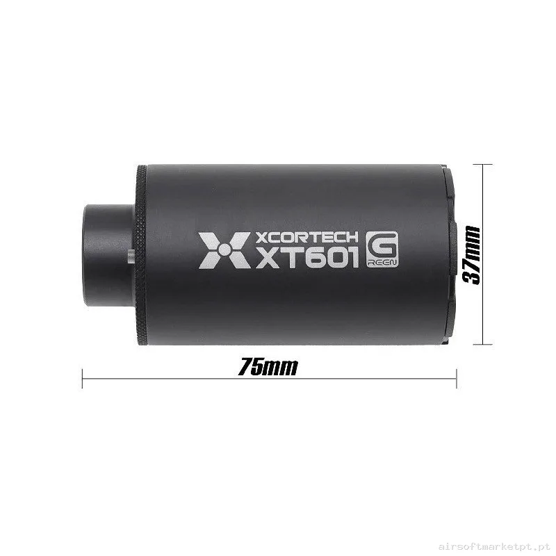 SILENCIADOR TRAZADOR XCORTECH XT601 MK2 UV (VERSION VERDE) NEGRO — Lanternas & Lasers — Airsoft Market PT (foto 3)