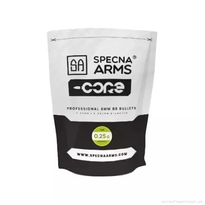 Bolas Specna Arms Core 0.25g Bio 1kg Blanca — Munição (BBs) — Airsoft Market PT