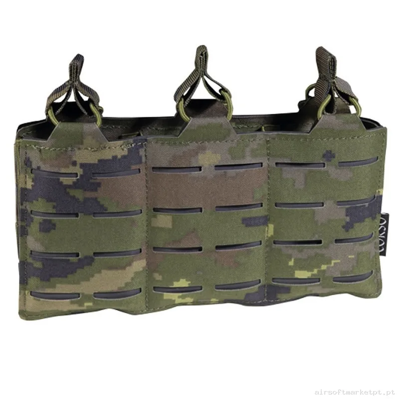 Pouch Corso Cargador M4 Triple Dagger Mk1 Láser Pixelado Boscoso — Coletes & Rigs — Airsoft Market PT