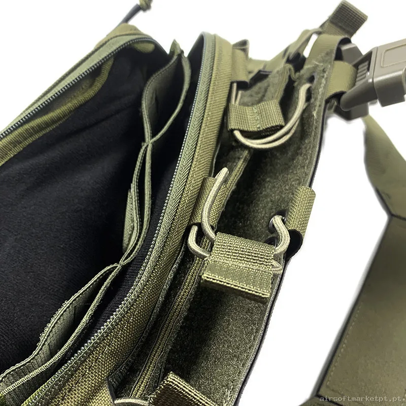 Chaleco Chest Rig Conquer Titan verde OD — Coletes & Rigs — Airsoft Market PT (foto 3)