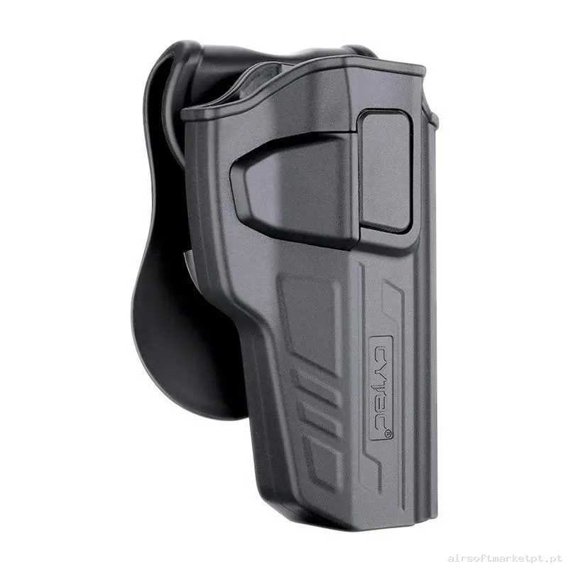 PISTOLERA RIGIDA BERETTA M92 R-DEFENDER GEN.3 CYTAC NEGRA — Gear Táctico — Airsoft Market PT