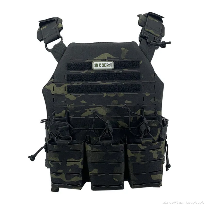 CHALECO SIXMM LLC MULTICAM BLACK — Coletes & Rigs — Airsoft Market PT