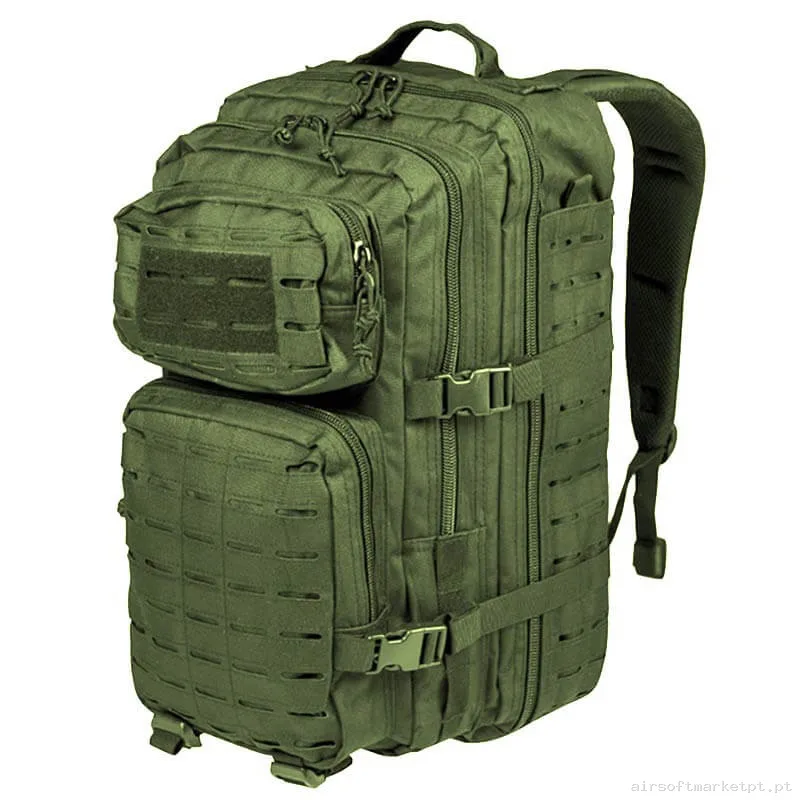 Mochila Tática MOLLE Corte a Laser Mil-Tec Assault Backpack Lg 36l verde od — Sacos & Mochilas — Airsoft Market PT