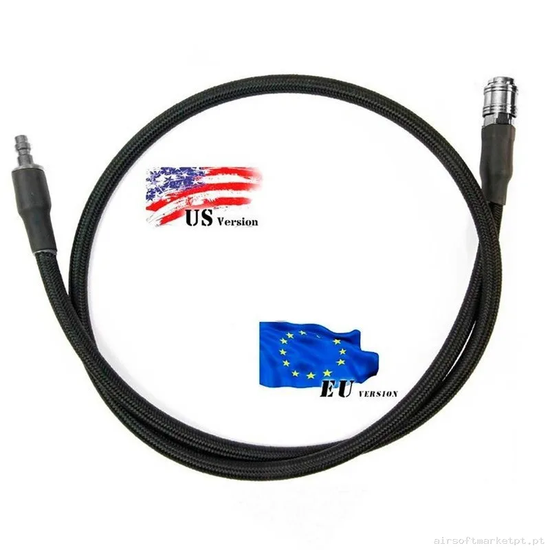 Hpa Linea Us-eu Balystik Line Adaptador Negro — HPA & Linhas — Airsoft Market PT