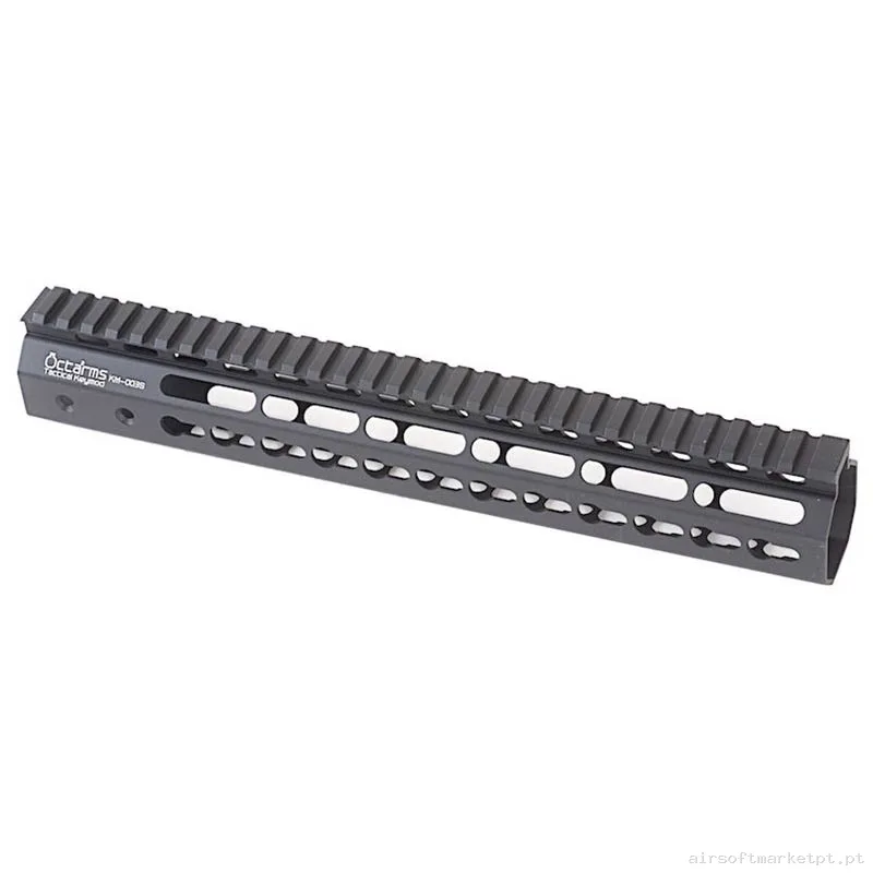 Externo Guardamão Keymod Ares Amoeba Octarms 12" negro — Acessórios & Componentes — Airsoft Market PT