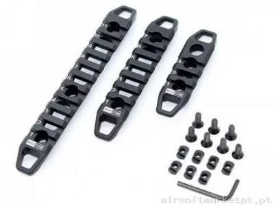 Set Trilhos Metálicos M-Lok Keymod Raccoon — Peças Internas (AEG) — Airsoft Market PT (foto 2)