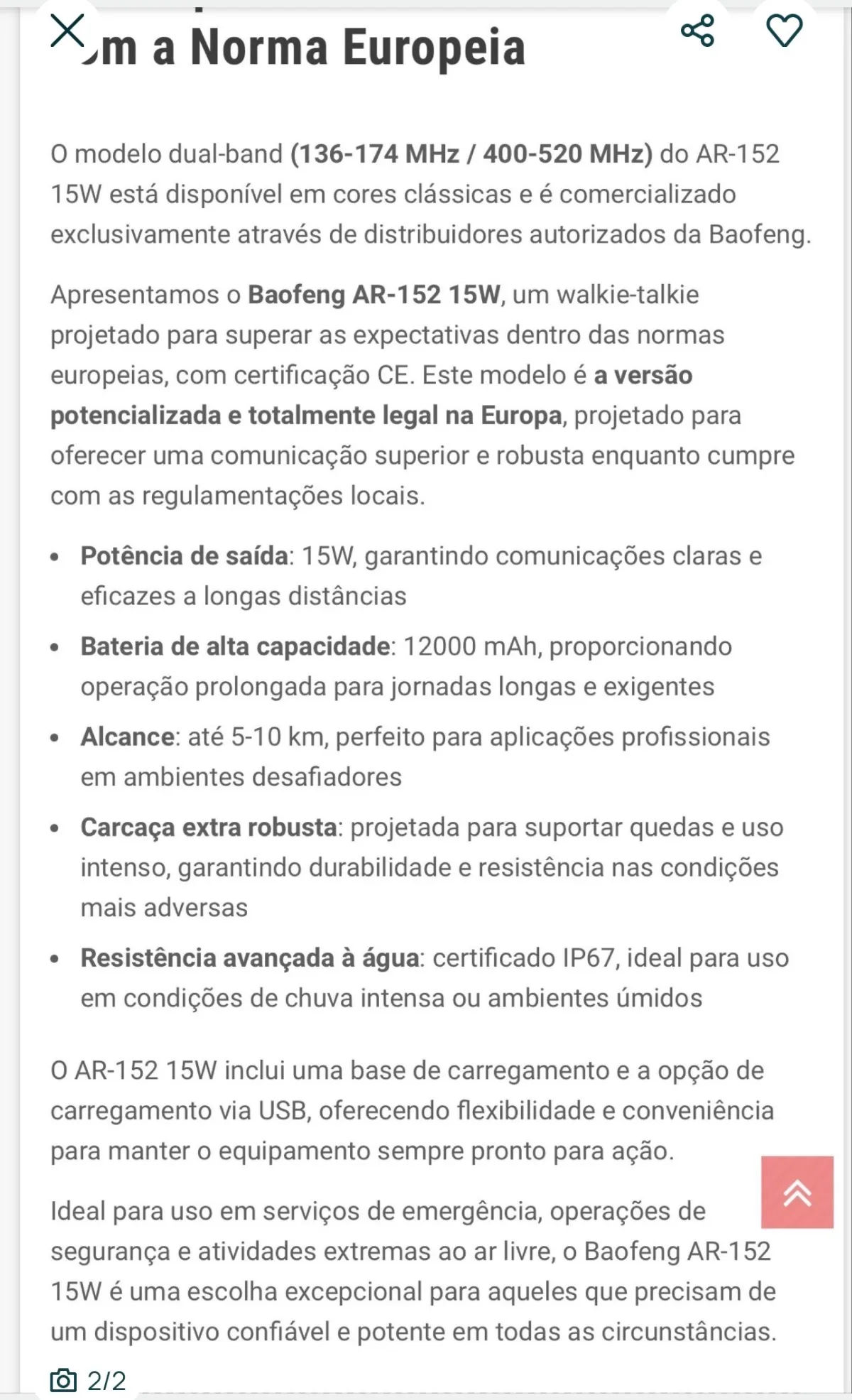 Rádio Baofeng como novo - foto 2