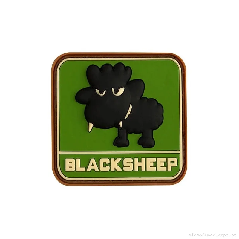 Parche PVC 3D BLACKSHEEP Verde — Patches & Decoração — Airsoft Market PT