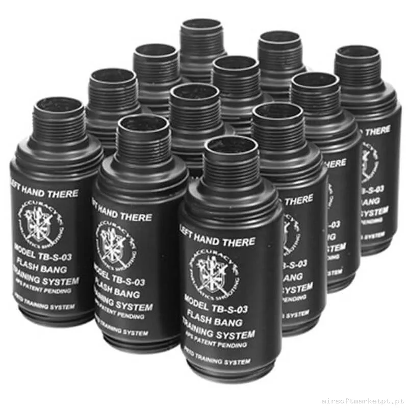 Consumível Granada Carcasa Thunder B Flashbang Hakkotsu Pacote 12u — Grenades & Lançadores — Airsoft Market PT