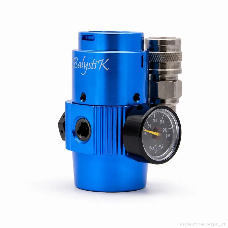Regulador HPA Balystik Hpr200 Us 0-200 Psi azul Cobalto — HPA & Linhas — Airsoft Market PT