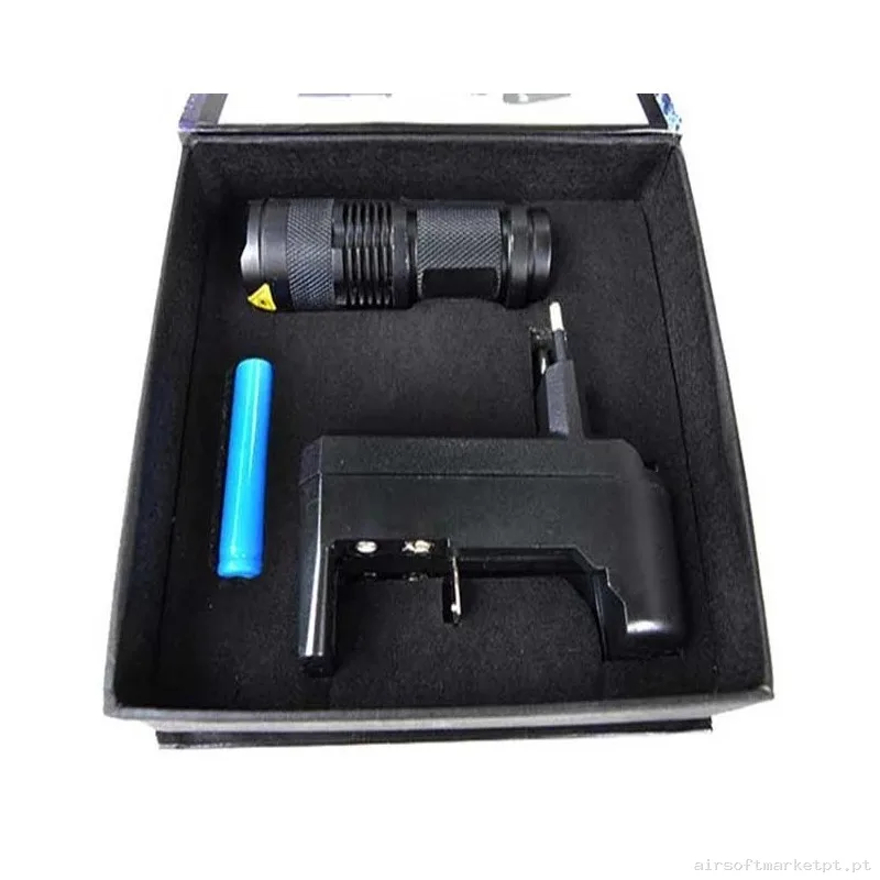 Pack Mini Linterna Recargable Potente con 3 Modos — Lanternas & Lasers — Airsoft Market PT (foto 2)