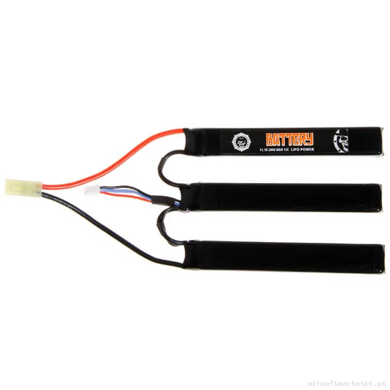 Bateria Lipo Nunchuk Triple Duel Code 2000mah 11.1v 15c — Baterias & Carregadores — Airsoft Market PT