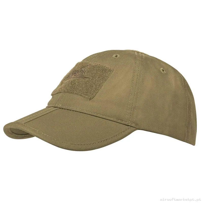 Boné de Beisebol Velcro Dobrável Helikon-Tex Folding Cap coyote — Proteção Ocular & Facial — Airsoft Market PT