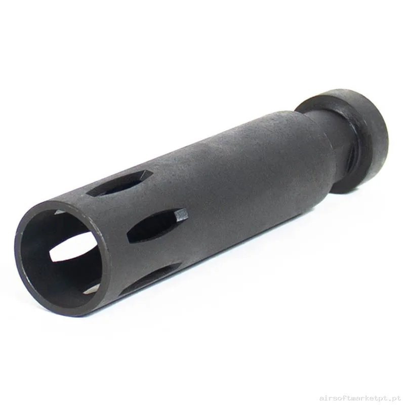 Externo Quebra-chamas Evolution CNC Steel Xm177 Flash Hider negra — Acessórios & Componentes — Airsoft Market PT