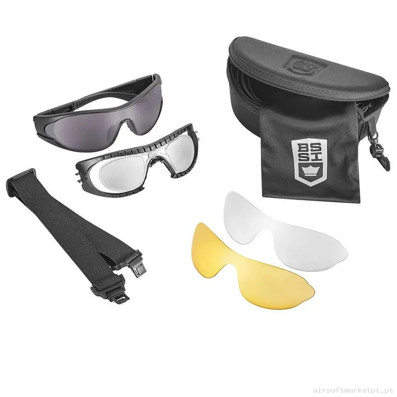 Óculos Bolle Tactical Raider Kit preto — Proteção Ocular & Facial — Airsoft Market PT