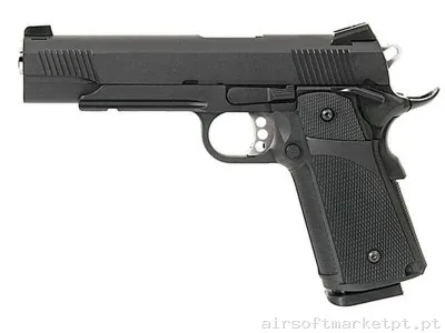 Hi Capa 5.1 KP-05 Kjw Gas Preto — Pistolas — Airsoft Market PT