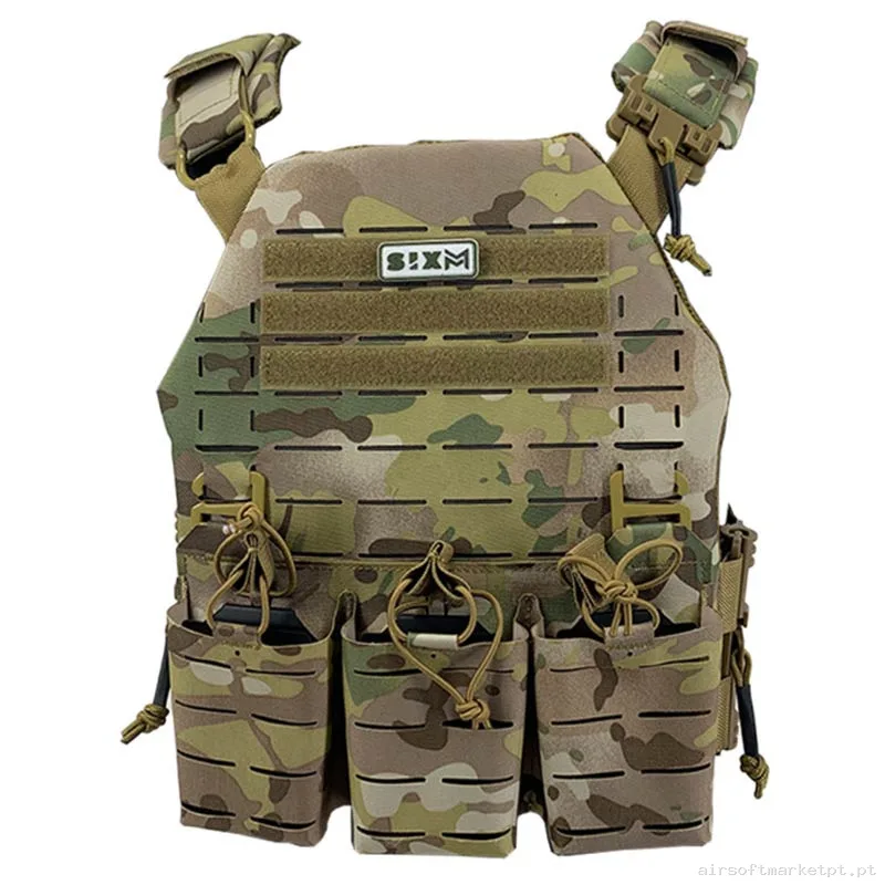 Colete Sixmm Laser Cut Llc Estilo multicam — Coletes & Rigs — Airsoft Market PT