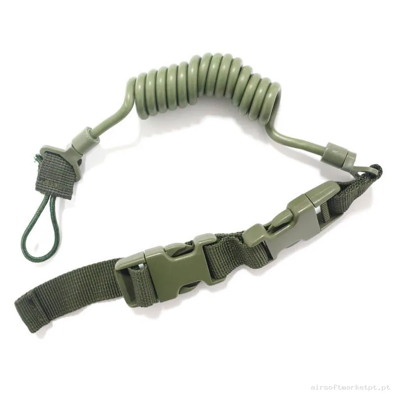 Correa Tática Lanyard Pistola Oem Mod B verde od — Gear Táctico — Airsoft Market PT