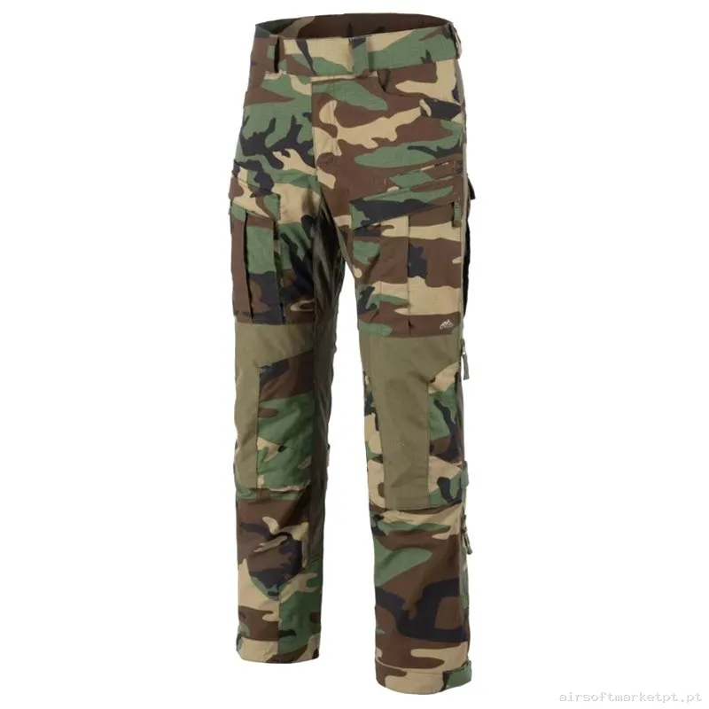Calças de Combate Helikon-Tex Mcdu Woodland — Vestuário (Fardas) — Airsoft Market PT