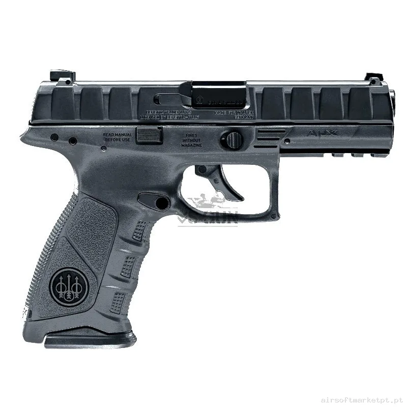 Pistola 4.5mm Blowback Beretta Apx Rdo Umarex CO2 Bolas Acero Negra — Pistolas — Airsoft Market PT (foto 2)