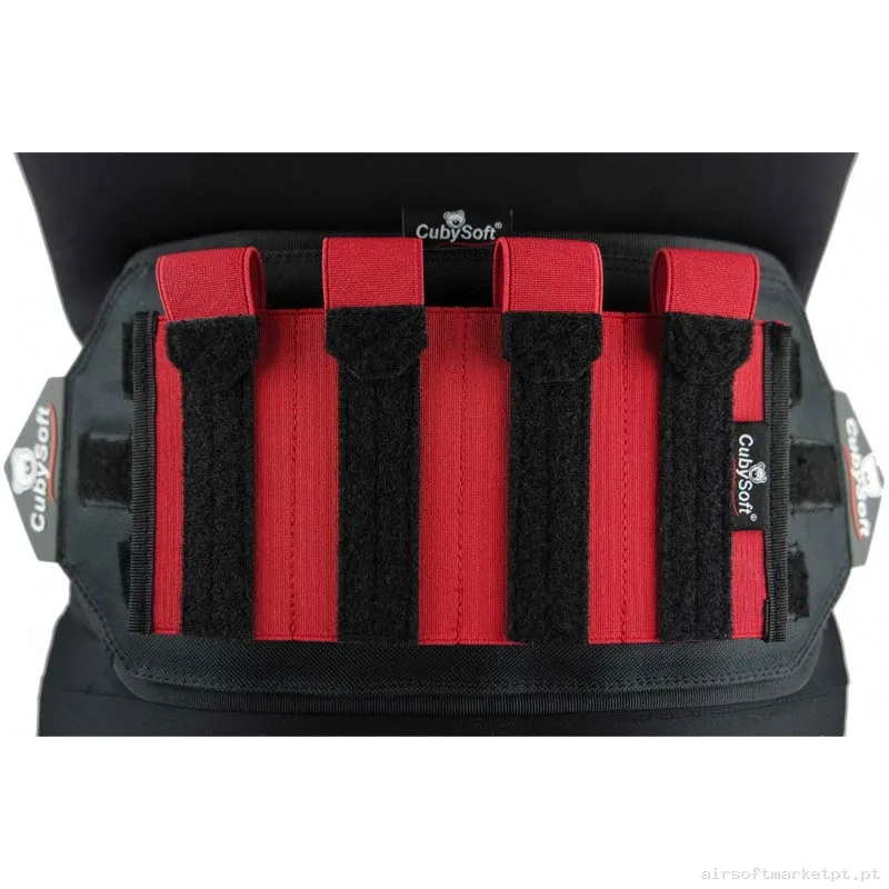 Pouch Magazine Pouch Cuadruple SMG Cubysoft Thunder Mag Pouch X4 vermelho — Carregadores / Magazines — Airsoft Market PT