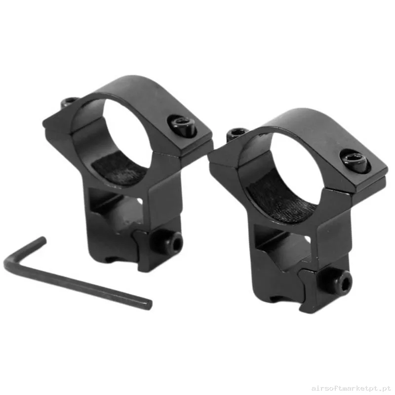Externo Anillas Altas 25mm Stinger Rail 11mm 2u — Acessórios & Componentes — Airsoft Market PT