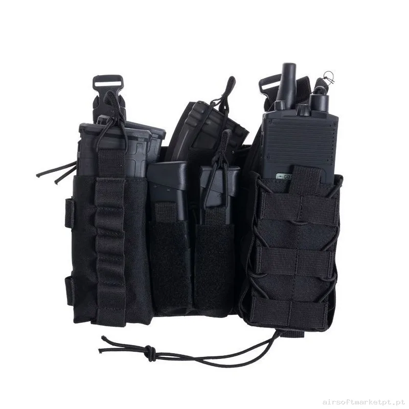 PANEL ASALTO FORCE MK1 DELTA TACTICS NEGRO — Coletes & Rigs — Airsoft Market PT