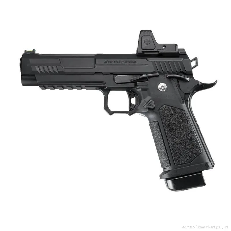 Réplica GBB Pistola Hi-Capa 5.1 Arcturus Vanguard 5" Ponto vermelho negra — Pistolas — Airsoft Market PT