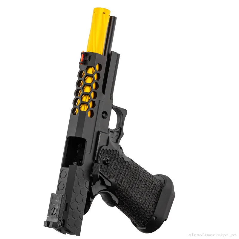 Pistola GBB Hi-Capa 5.1 Golden Eagle Excaut negra-dorada — Pistolas — Airsoft Market PT (foto 3)