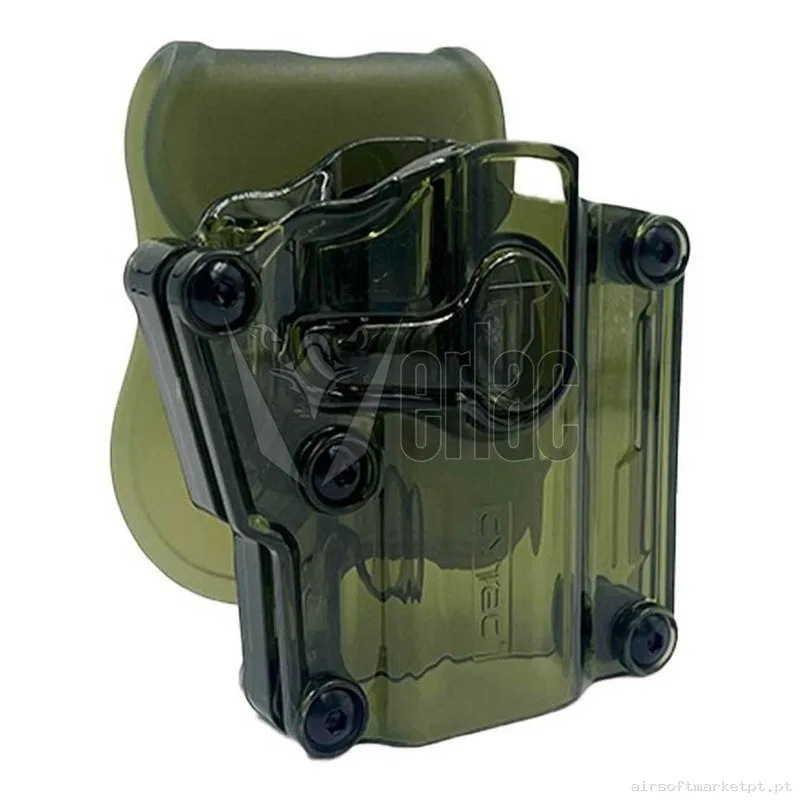 PISTOLERA CYTAC UNIVERSAL ALTA RESISTENCIA VERDE TRANSPARENTE — Gear Táctico — Airsoft Market PT
