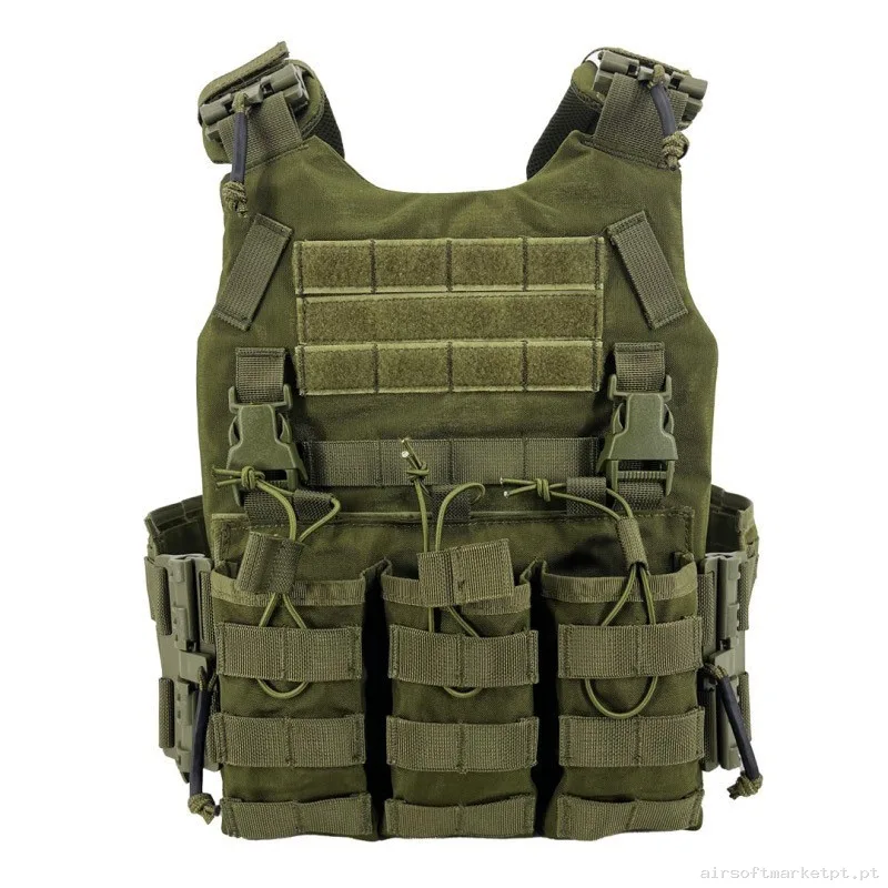 CHALECO FCS SIXMM VERDE OD — Coletes & Rigs — Airsoft Market PT