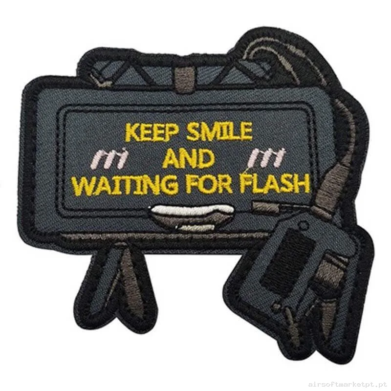 Parche Tela Oem Keep Smile F185 — Patches & Decoração — Airsoft Market PT