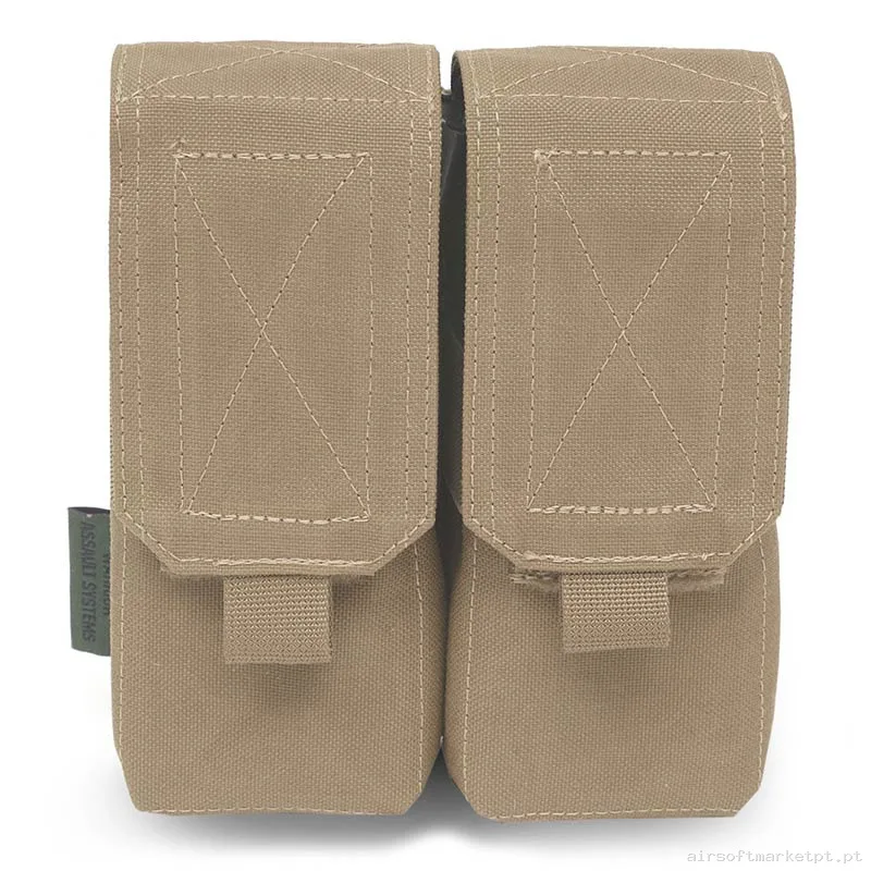 Bolsa Magazine Pouch Doble M4 Warrior Assault de Doble Capacidade 5.56 coyote tan — Coletes & Rigs — Airsoft Market PT