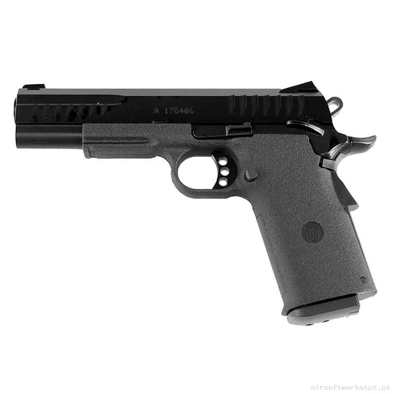 Réplica CO2 Pistola Hi-Capa Kj Works KP-08 Full Metal negra — Pistolas — Airsoft Market PT