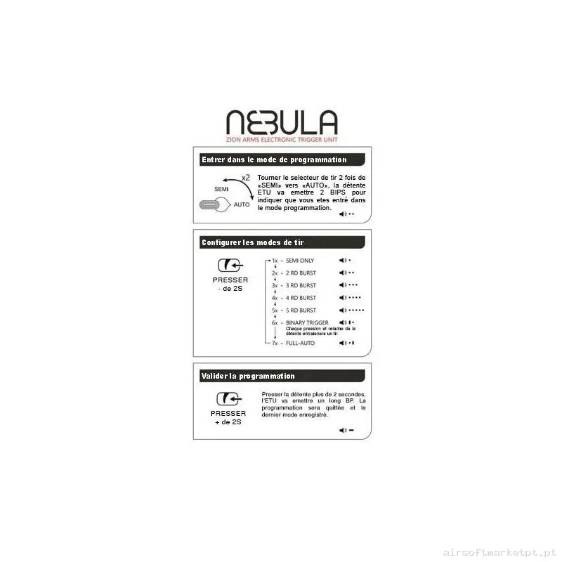 Lt-32 Gen3 Con Gatillo Electrónico Nebula 10"Mlock Negra - Lancer Tactical — Rifles de Assalto (AR/M4/AK) — Airsoft Market PT (foto 3)