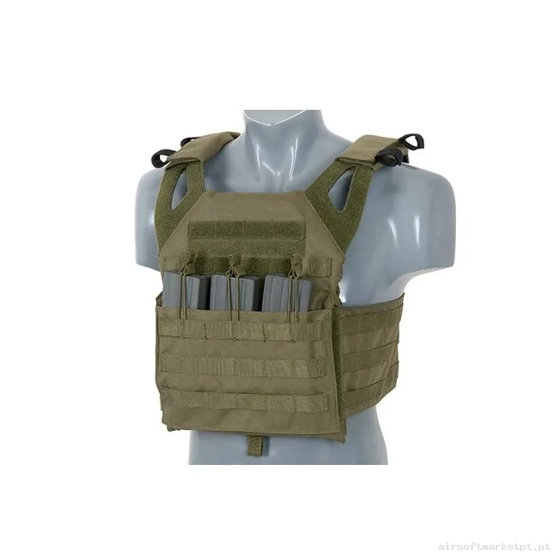 Chaleco JPC Con Placas Balísticas OD Verde - 8 Fields — Coletes & Rigs — Airsoft Market PT