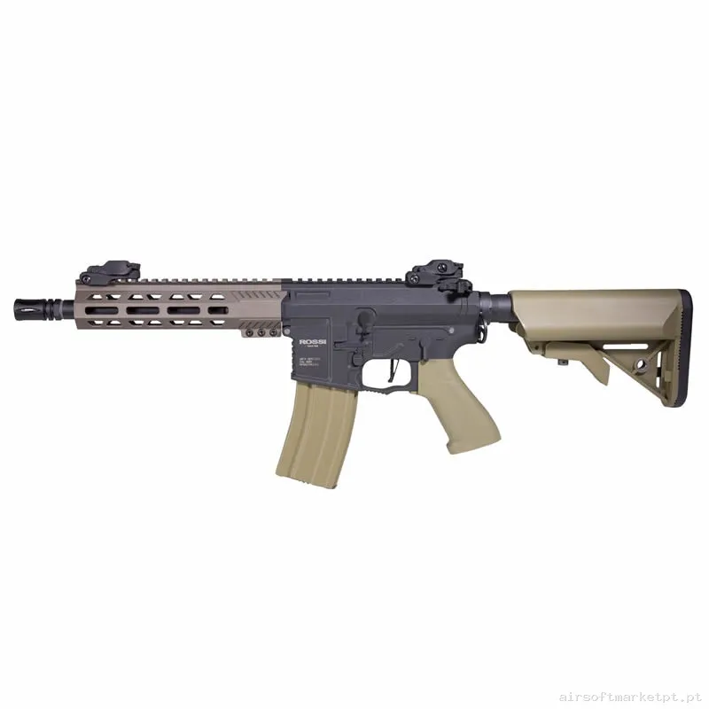Réplica airsoft AEG M4 Rossi Sentinel Alpha negra/Tan — Rifles de Assalto (AR/M4/AK) — Airsoft Market PT