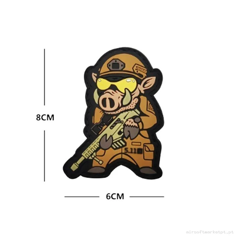 PARCHE JABALÍ TÁCTICO — Patches & Decoração — Airsoft Market PT