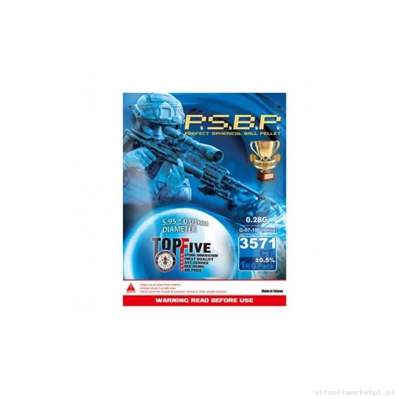 Bolas G&G 0,28g Blancas 3571 Bbs — Munição (BBs) — Airsoft Market PT