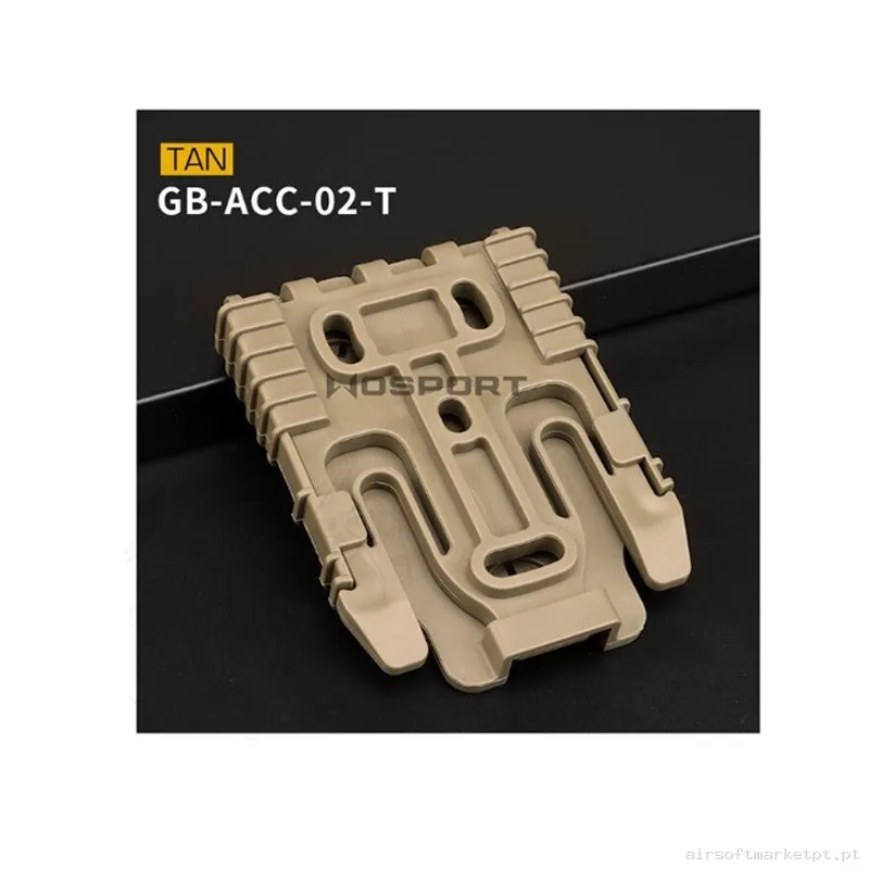 ADAPTADOR QUICK RELEASE BUCKLE PARA TIPO SAFARILAND WOSPORT TAN — Acessórios & Componentes — Airsoft Market PT